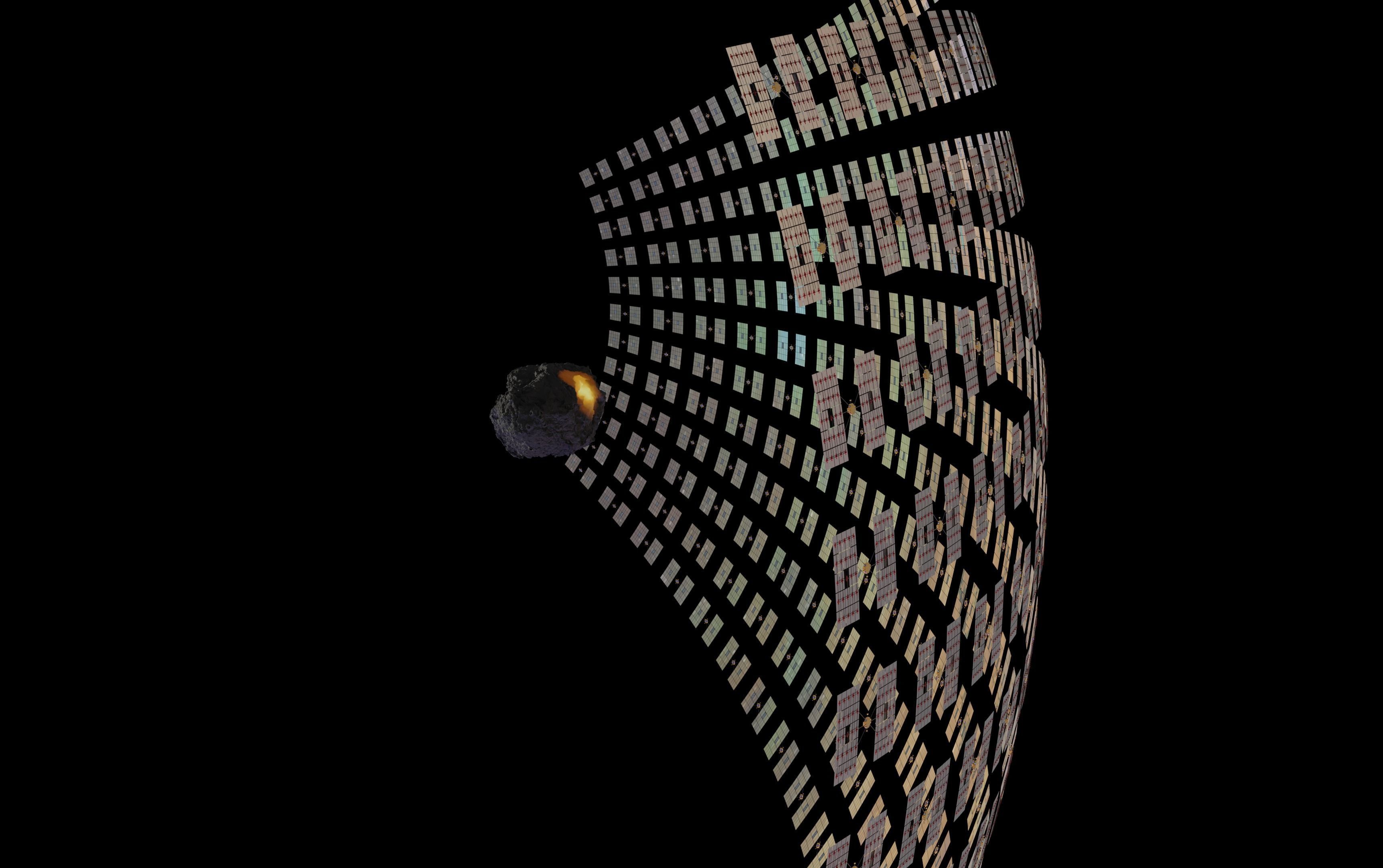 Asteroid smelting satellites 3D model_63