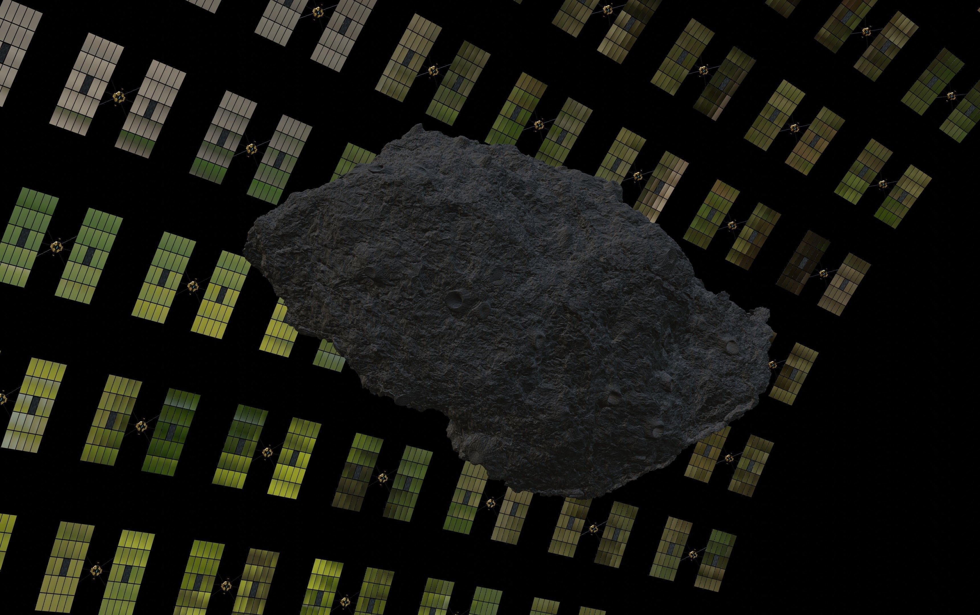 Asteroid smelting satellites 3D model_50