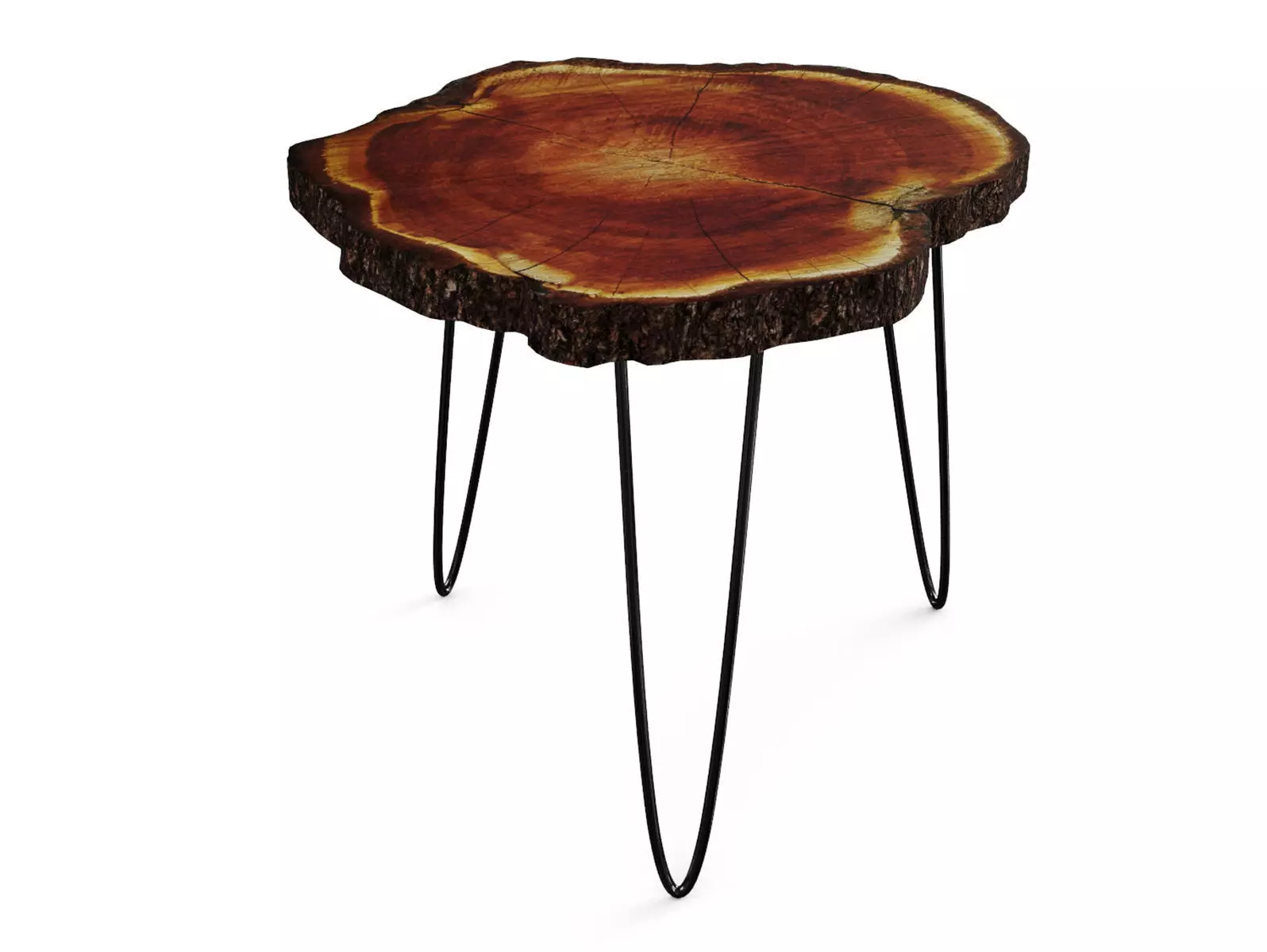 Tree Trunk Rustic Coffee Table 3D model_0