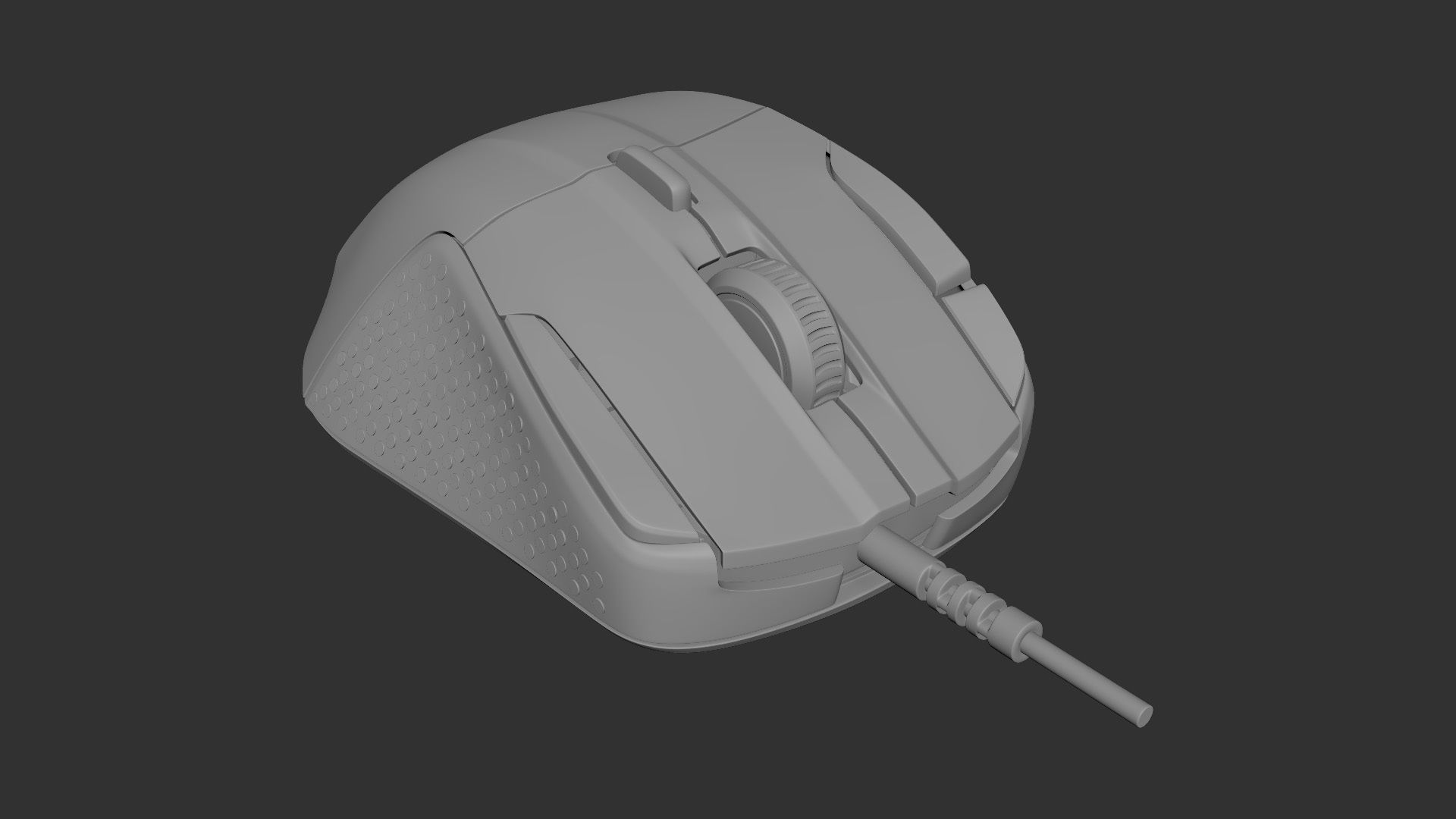 SteelSeries Rival 500 gaming mouse 3d model I Realistic 3D model_3