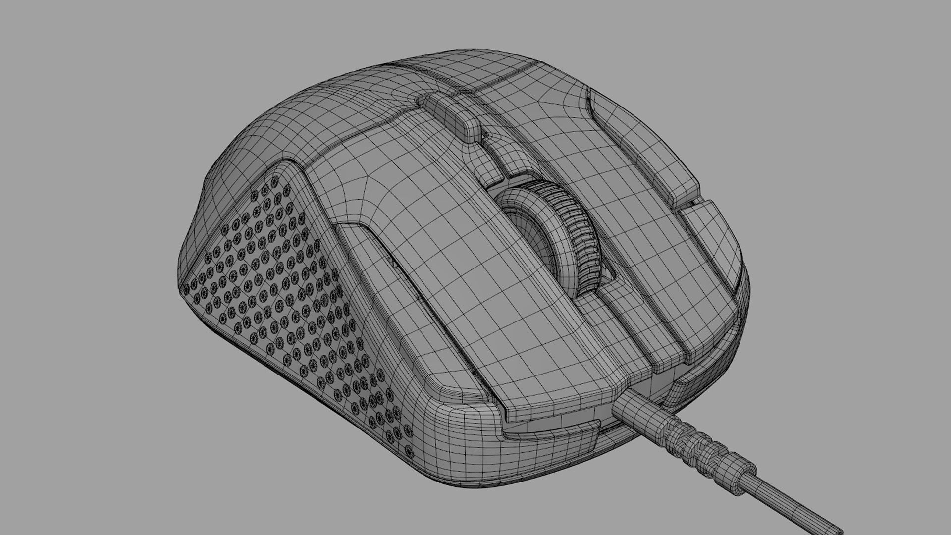 SteelSeries Rival 500 gaming mouse 3d model I Realistic 3D model_11