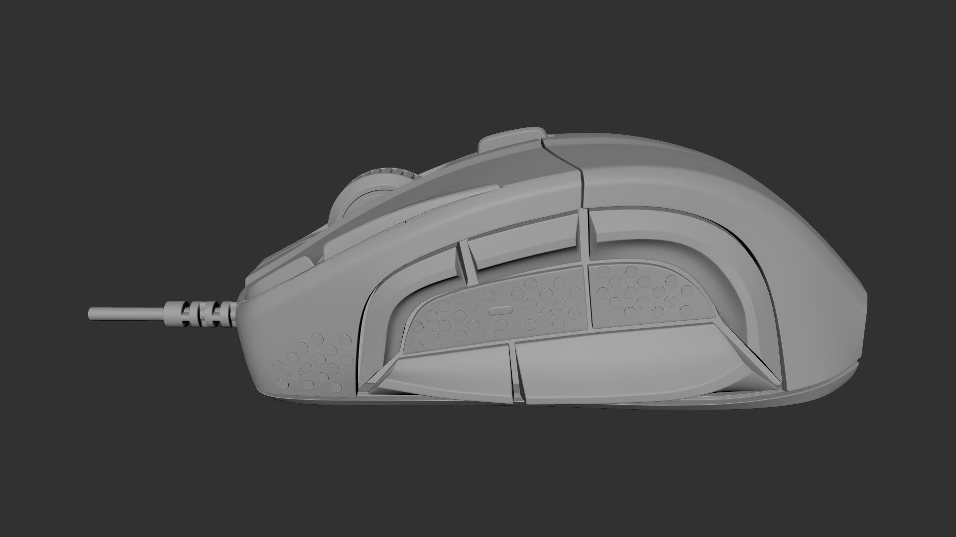SteelSeries Rival 500 gaming mouse 3d model I Realistic 3D model_1