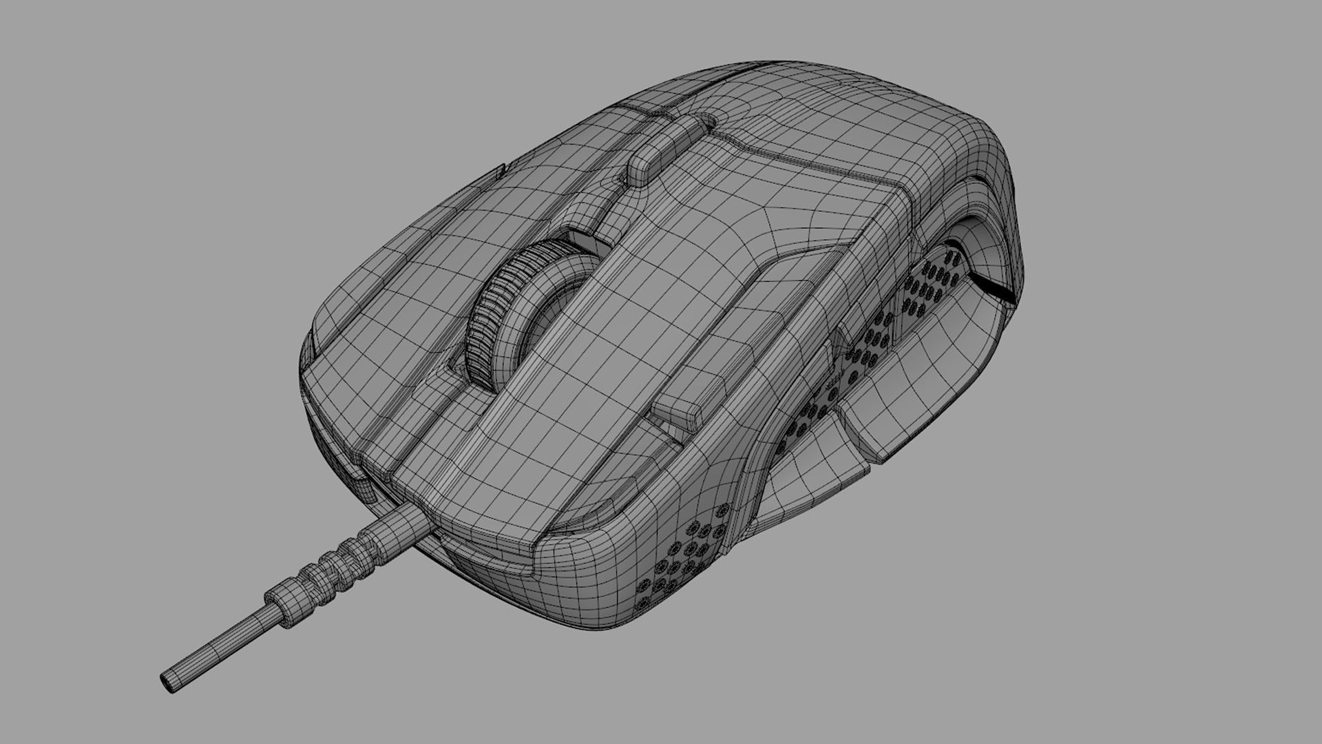 SteelSeries Rival 500 gaming mouse 3d model I Realistic 3D model_8