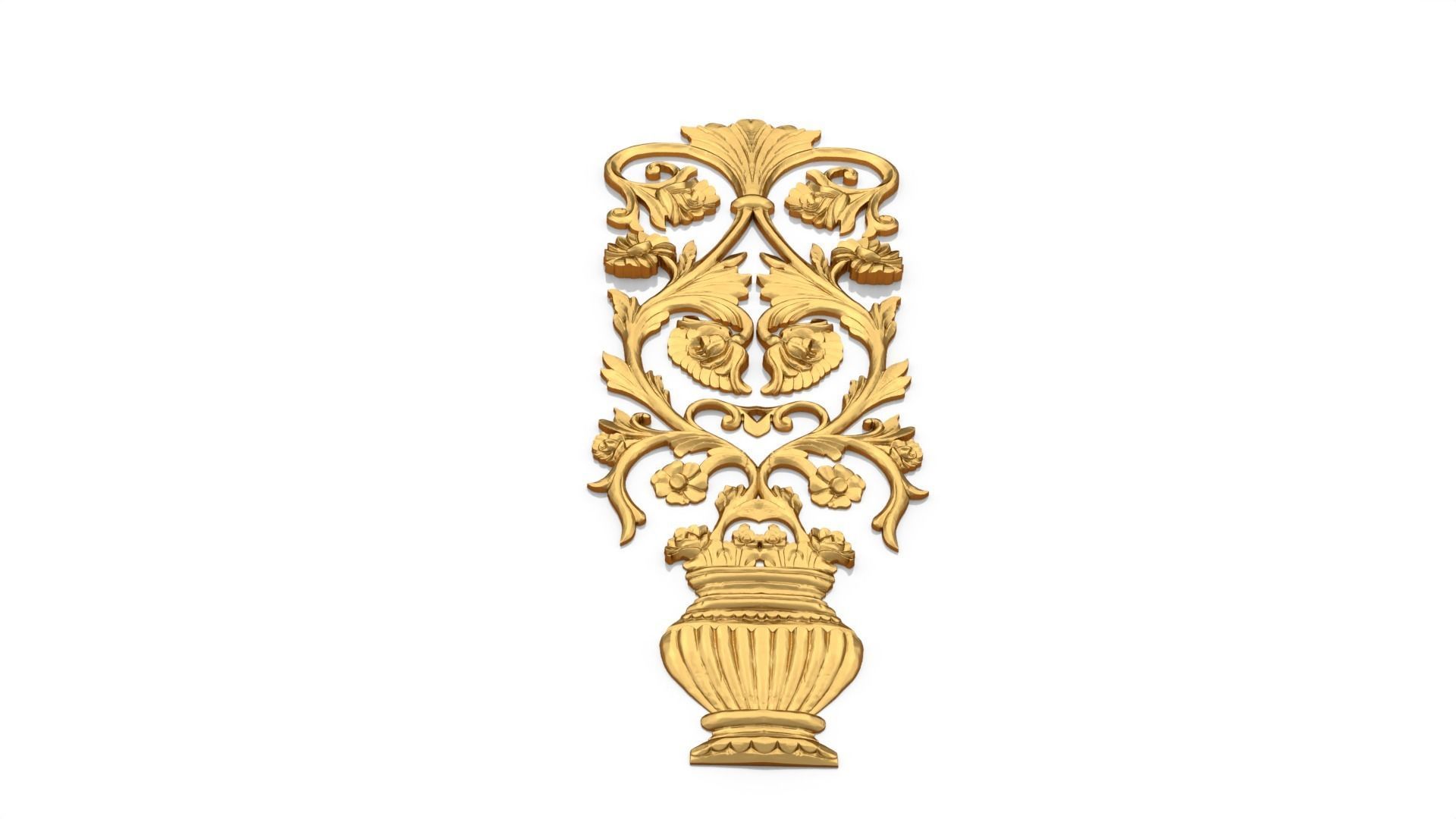 Classic decor ornament 156 3D model_3
