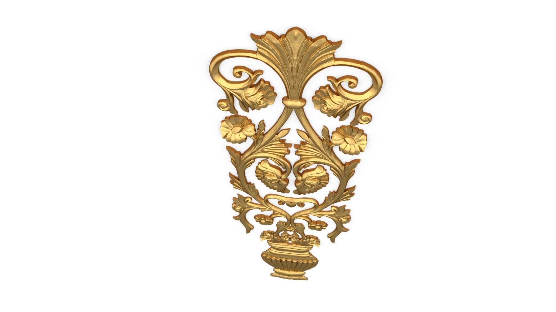 Classic decor ornament 156 3D model_4