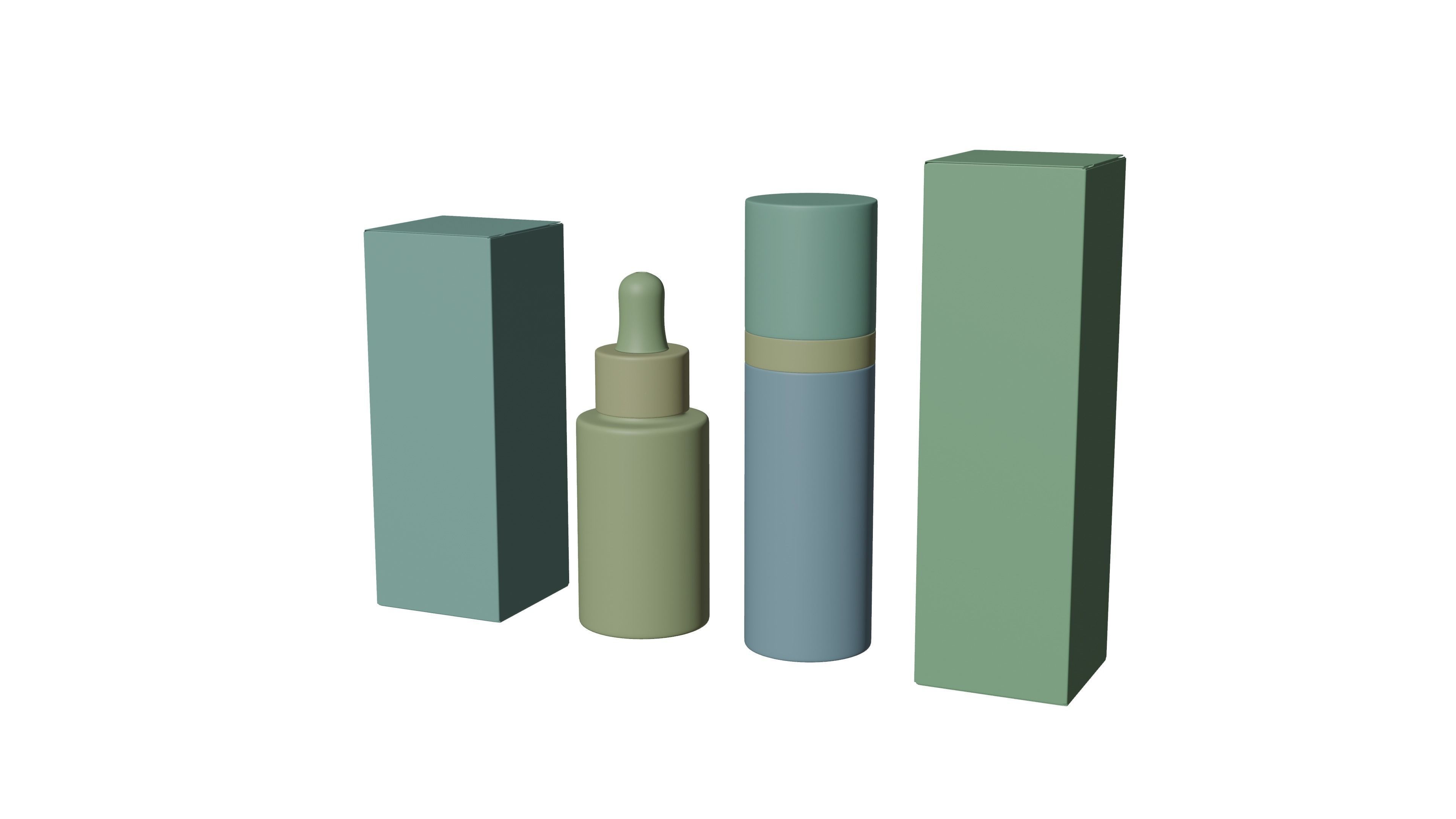 Dropper Bottle Low-poly 3D model_10