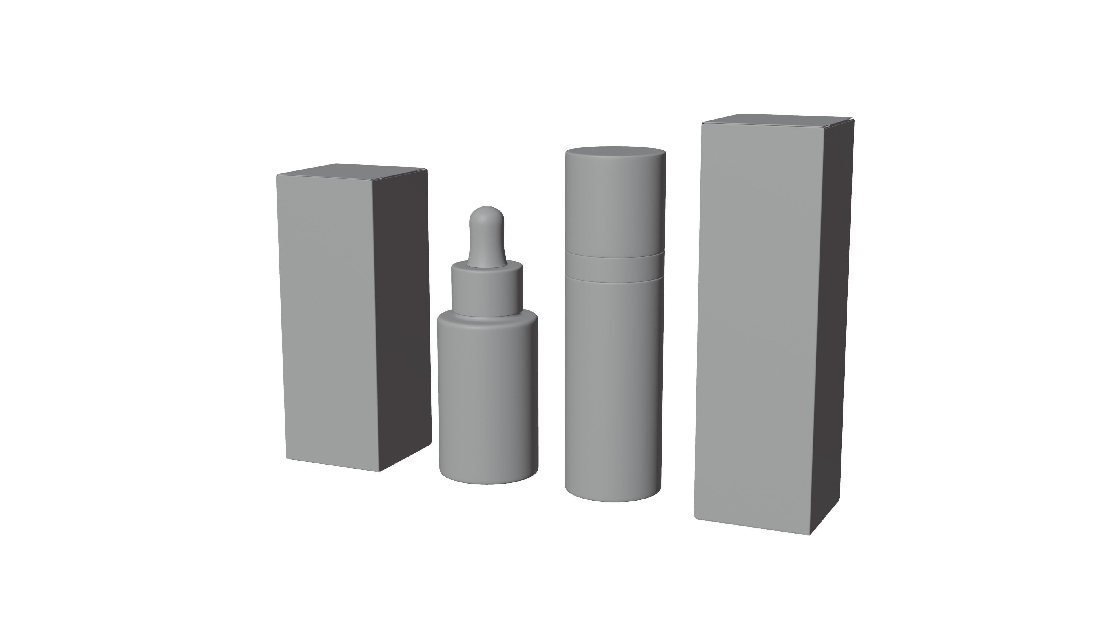 Dropper Bottle Low-poly 3D model_9