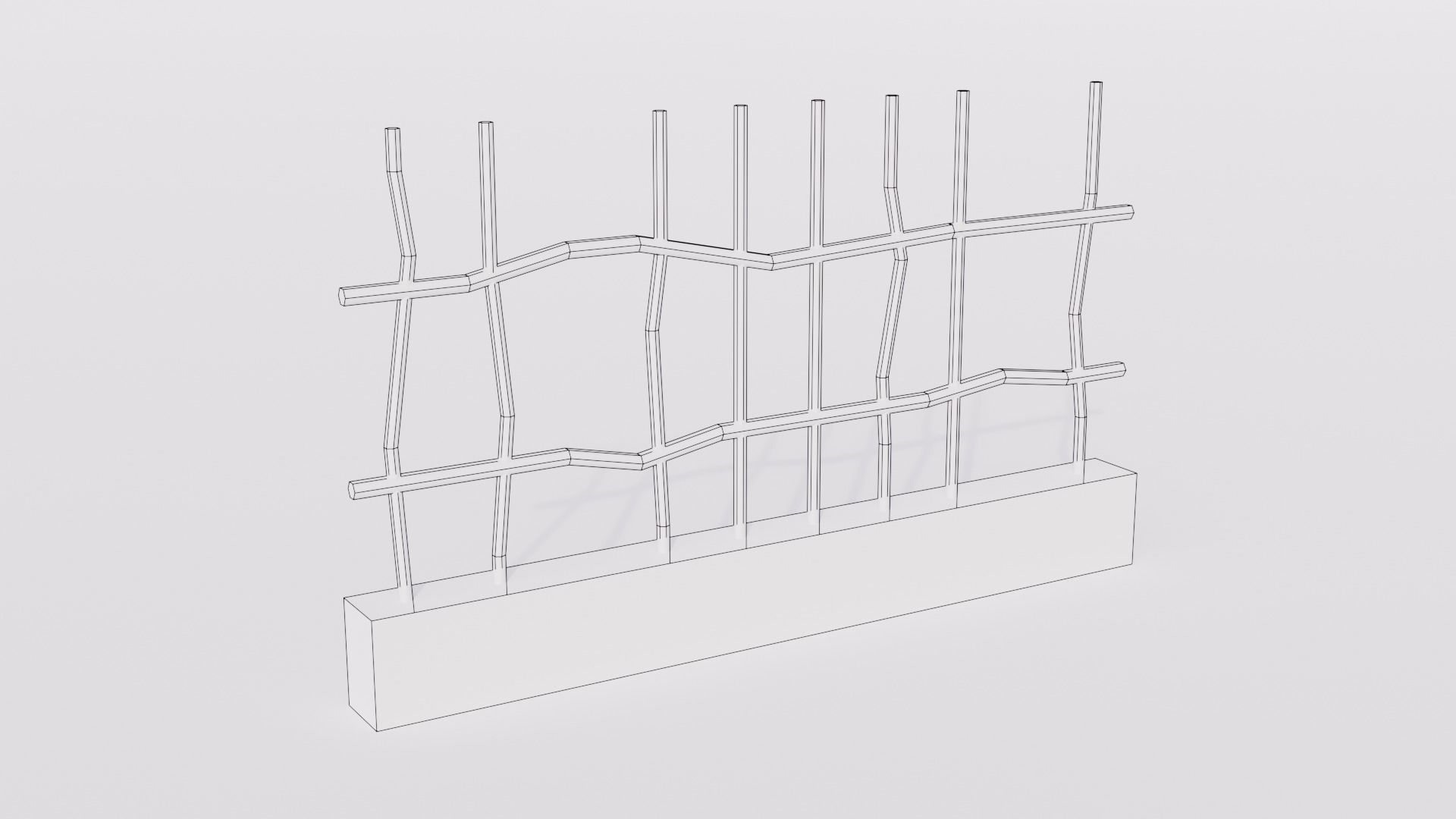 Rusty Fences Low-Poly 3d models Low-poly 3D model_4