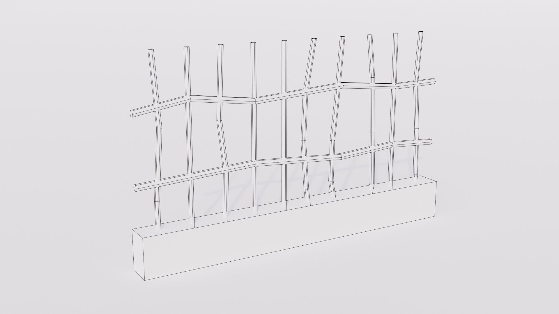 Rusty Fences Low-Poly 3d models Low-poly 3D model_6