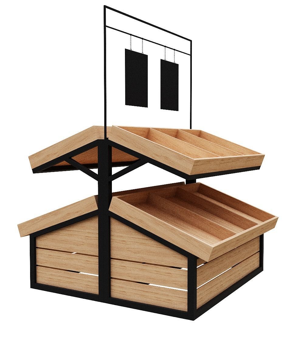 Stall models Low-poly 3D model_2