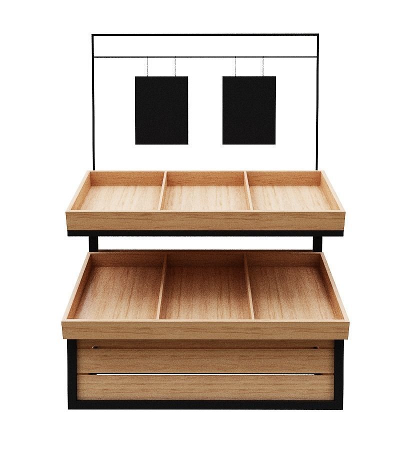 Stall models Low-poly 3D model_4