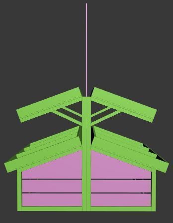 Stall models Low-poly 3D model_8