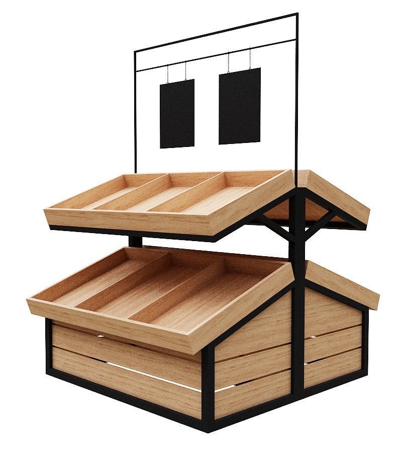 Stall models Low-poly 3D model_3