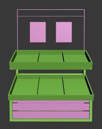 Stall models Low-poly 3D model_10