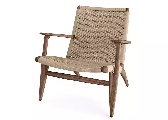 Rattan Lounge Chair Carl Hansen Ch25