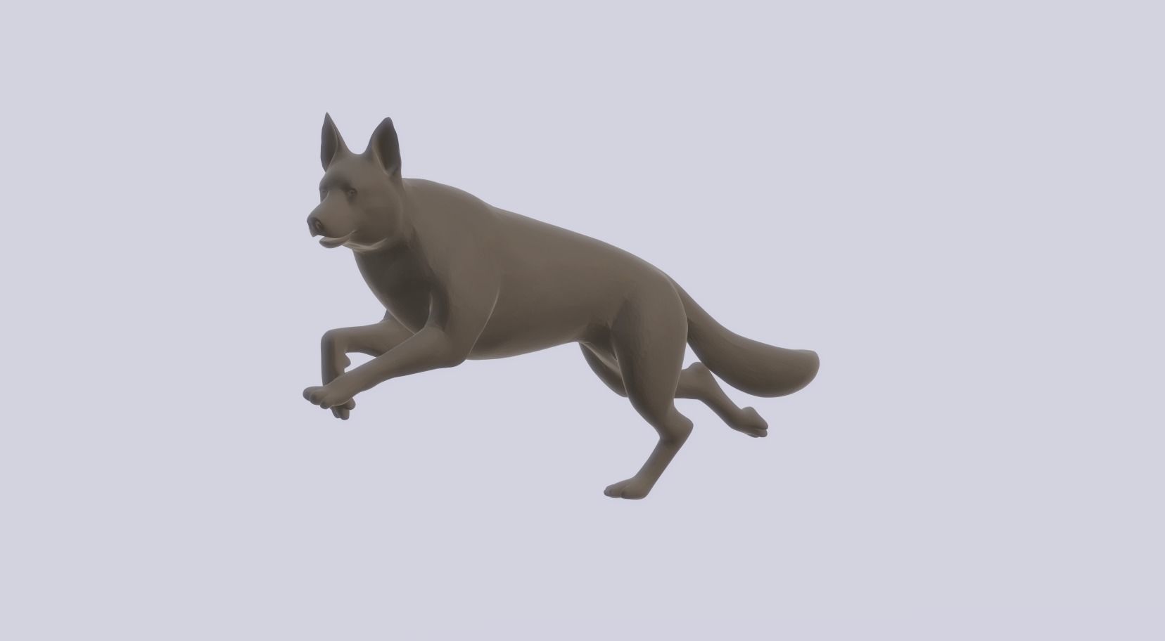 Hund   Shepherd  Free 3D print model_1