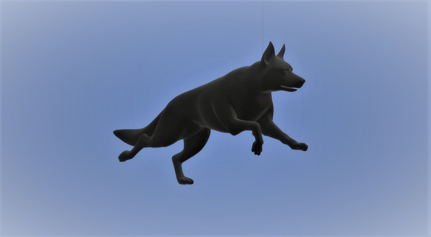 Hund   Shepherd  Free 3D print model_2