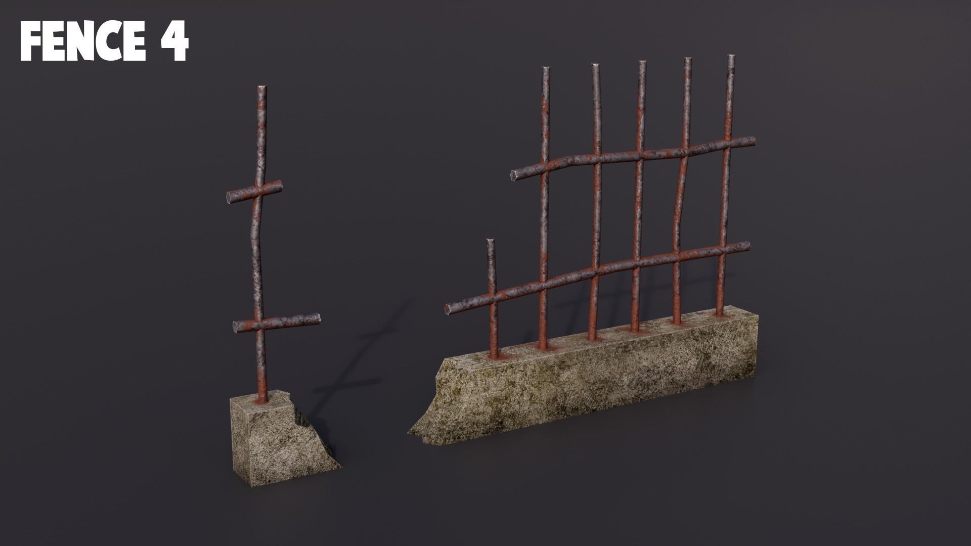 Graveyard kit Low-Poly 3d models Low-poly 3D model_25