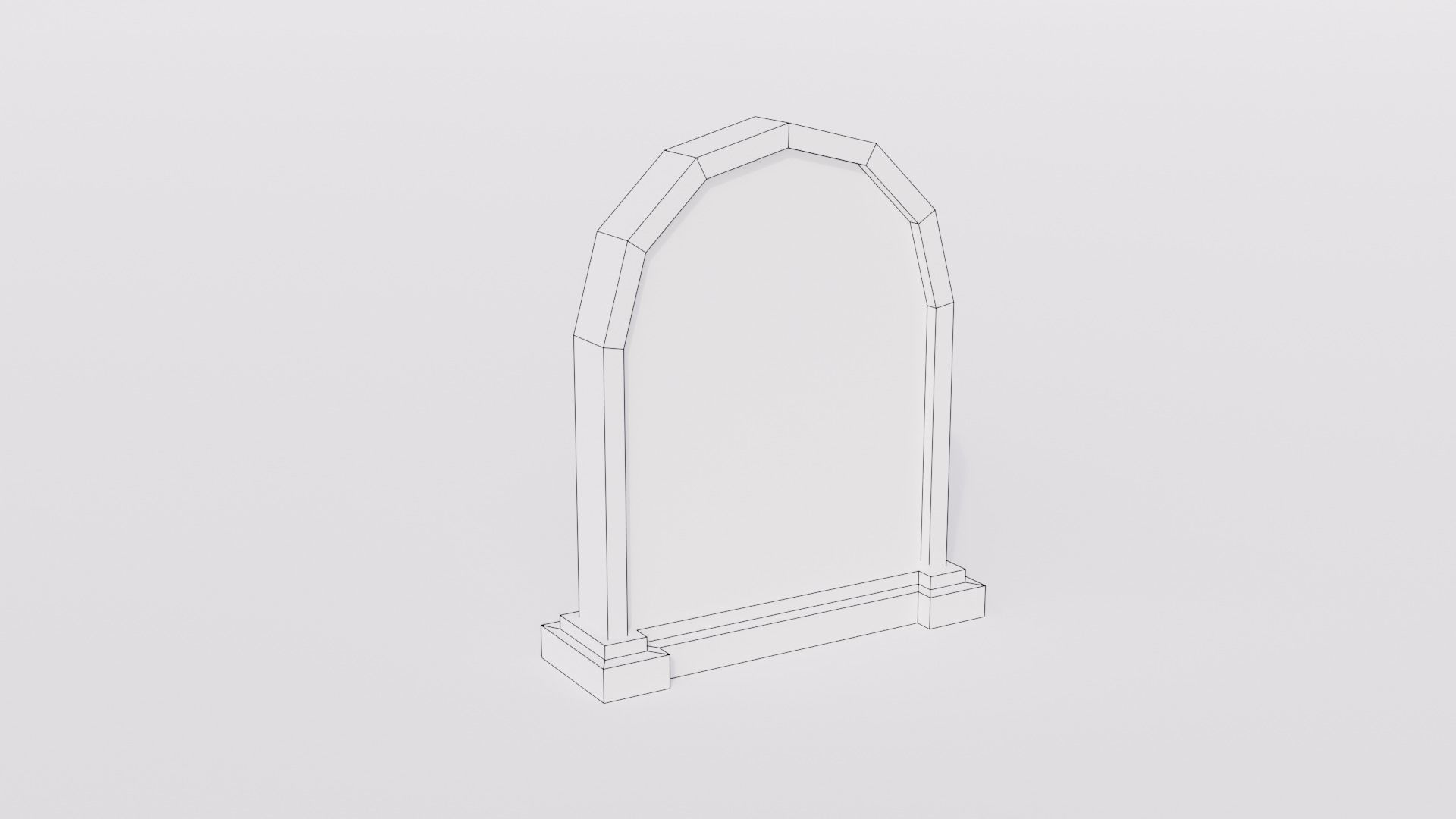 Graveyard kit Low-Poly 3d models Low-poly 3D model_5