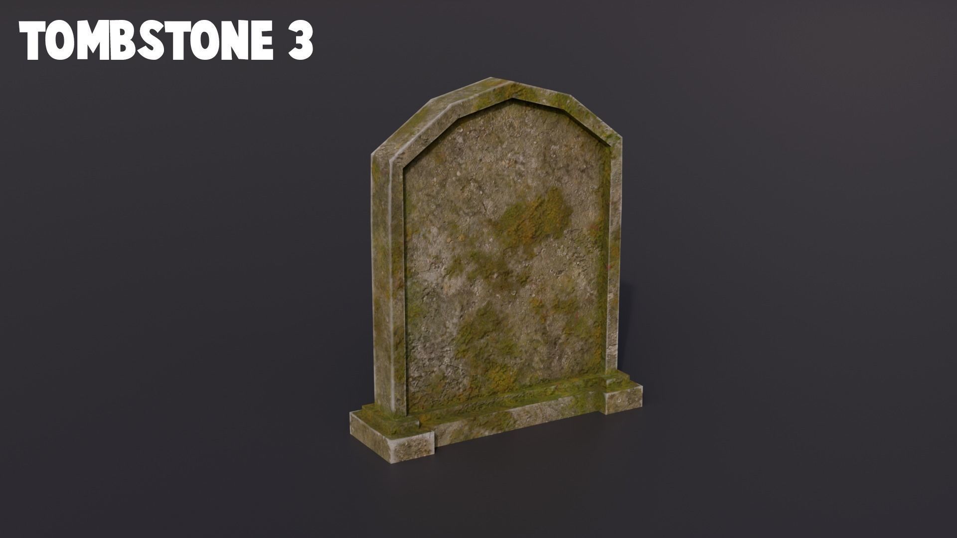 Graveyard kit Low-Poly 3d models Low-poly 3D model_8