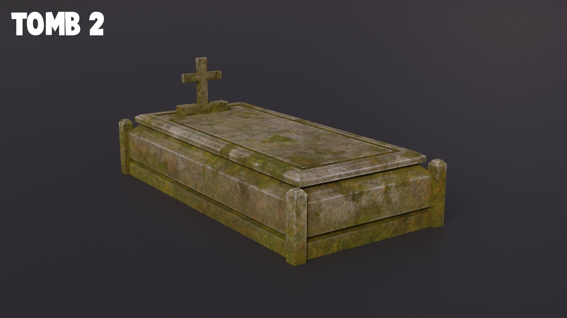 Graveyard kit Low-Poly 3d models Low-poly 3D model_14