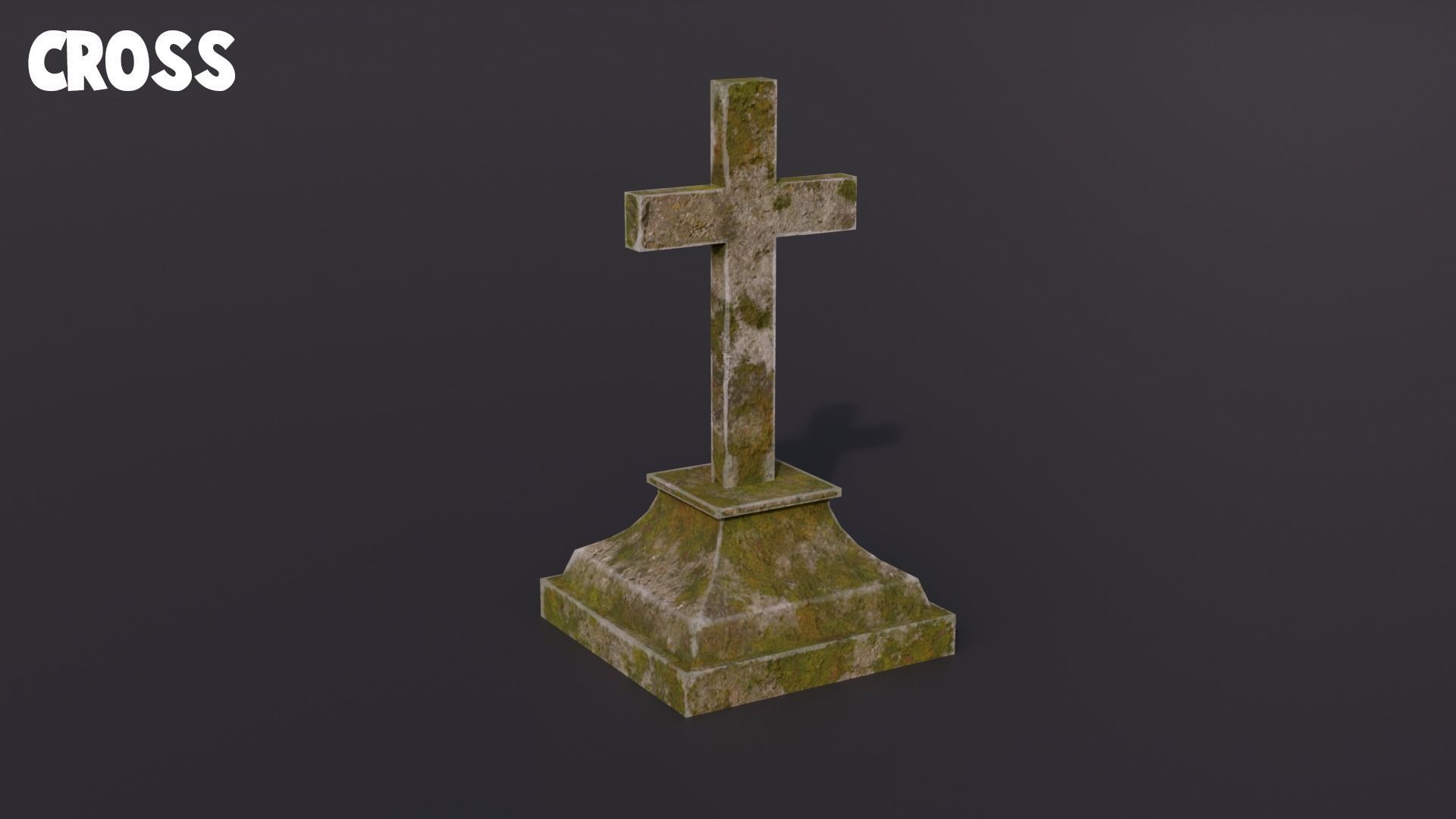 Graveyard kit Low-Poly 3d models Low-poly 3D model_16