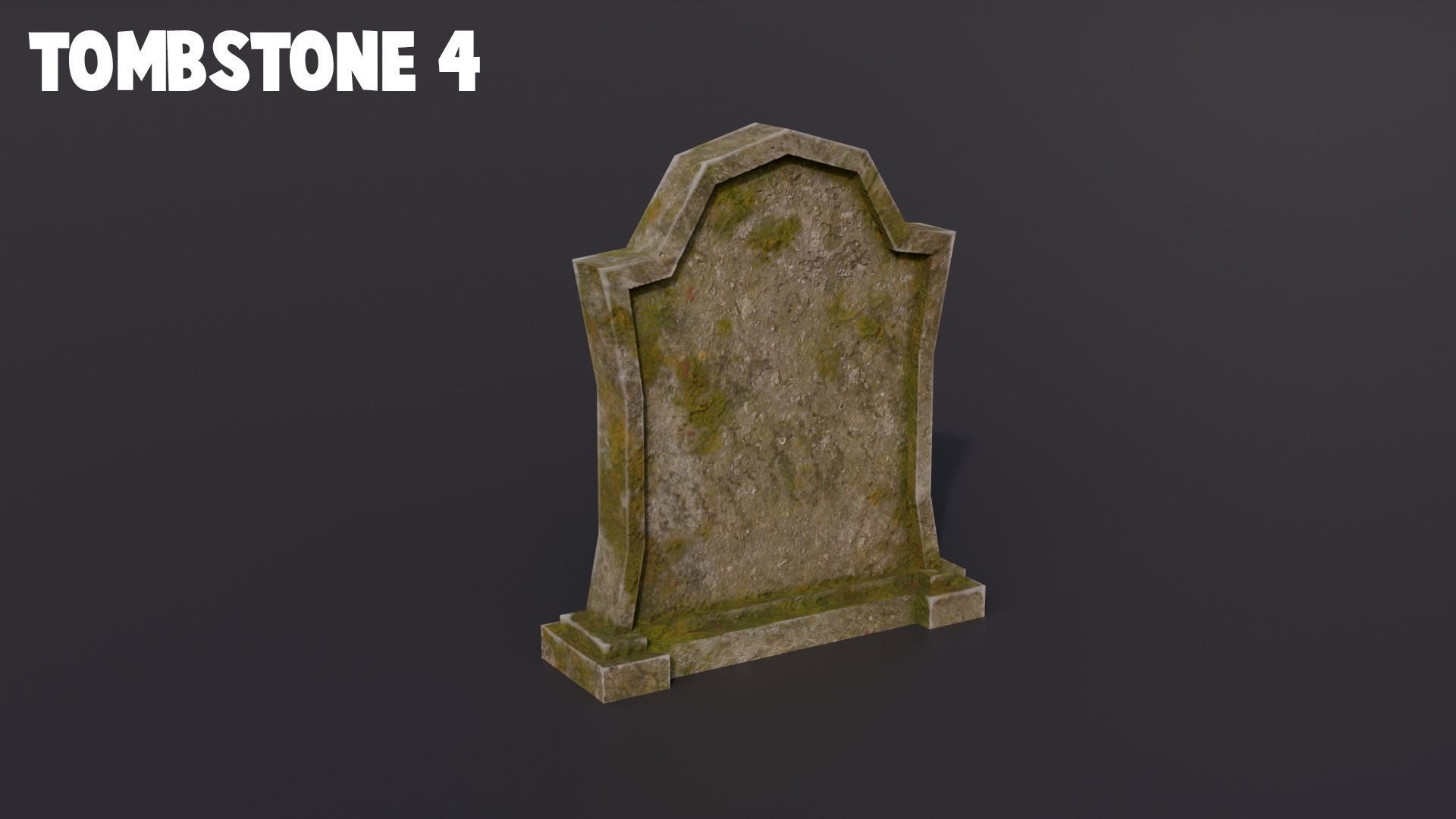 Graveyard kit Low-Poly 3d models Low-poly 3D model_10