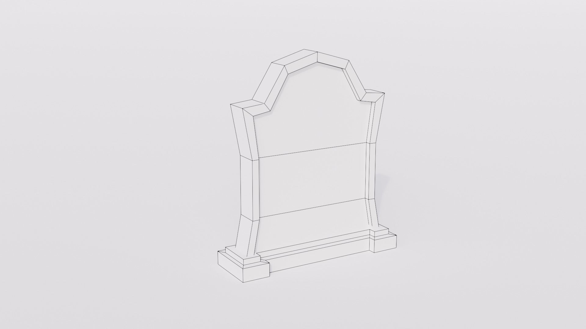 Graveyard kit Low-Poly 3d models Low-poly 3D model_11