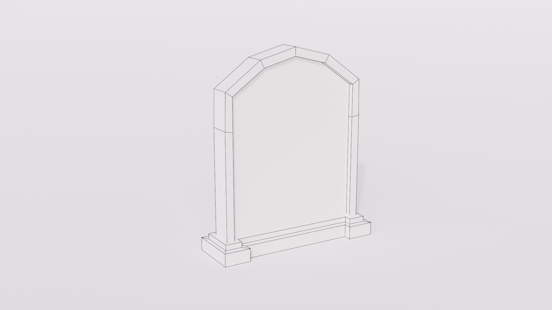 Graveyard kit Low-Poly 3d models Low-poly 3D model_9