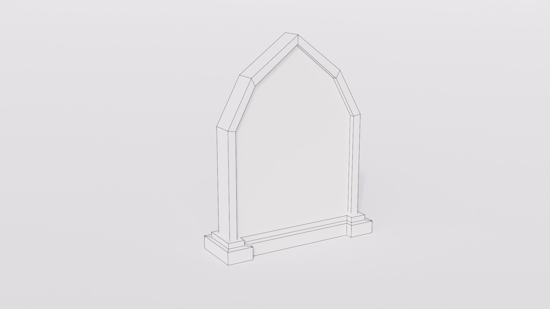 Graveyard kit Low-Poly 3d models Low-poly 3D model_7