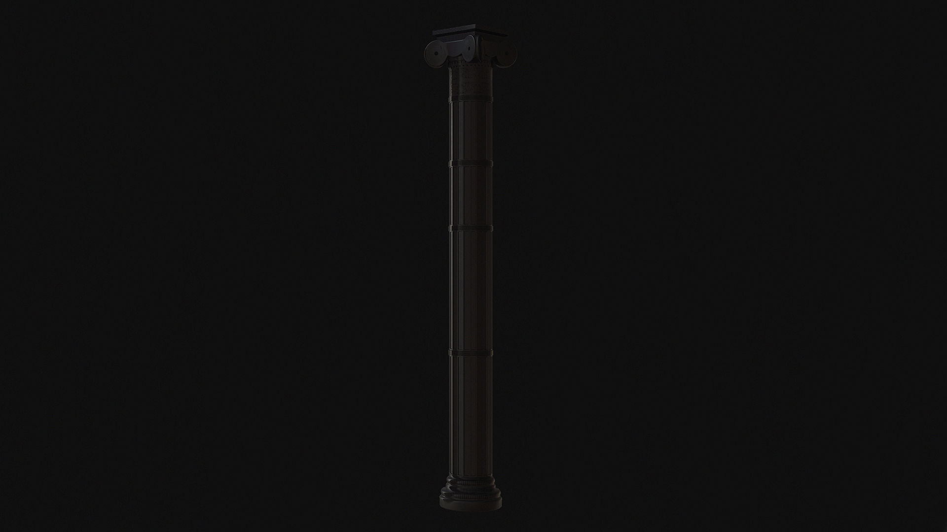 Roman Column 3D Model  Low-poly 3D model_4