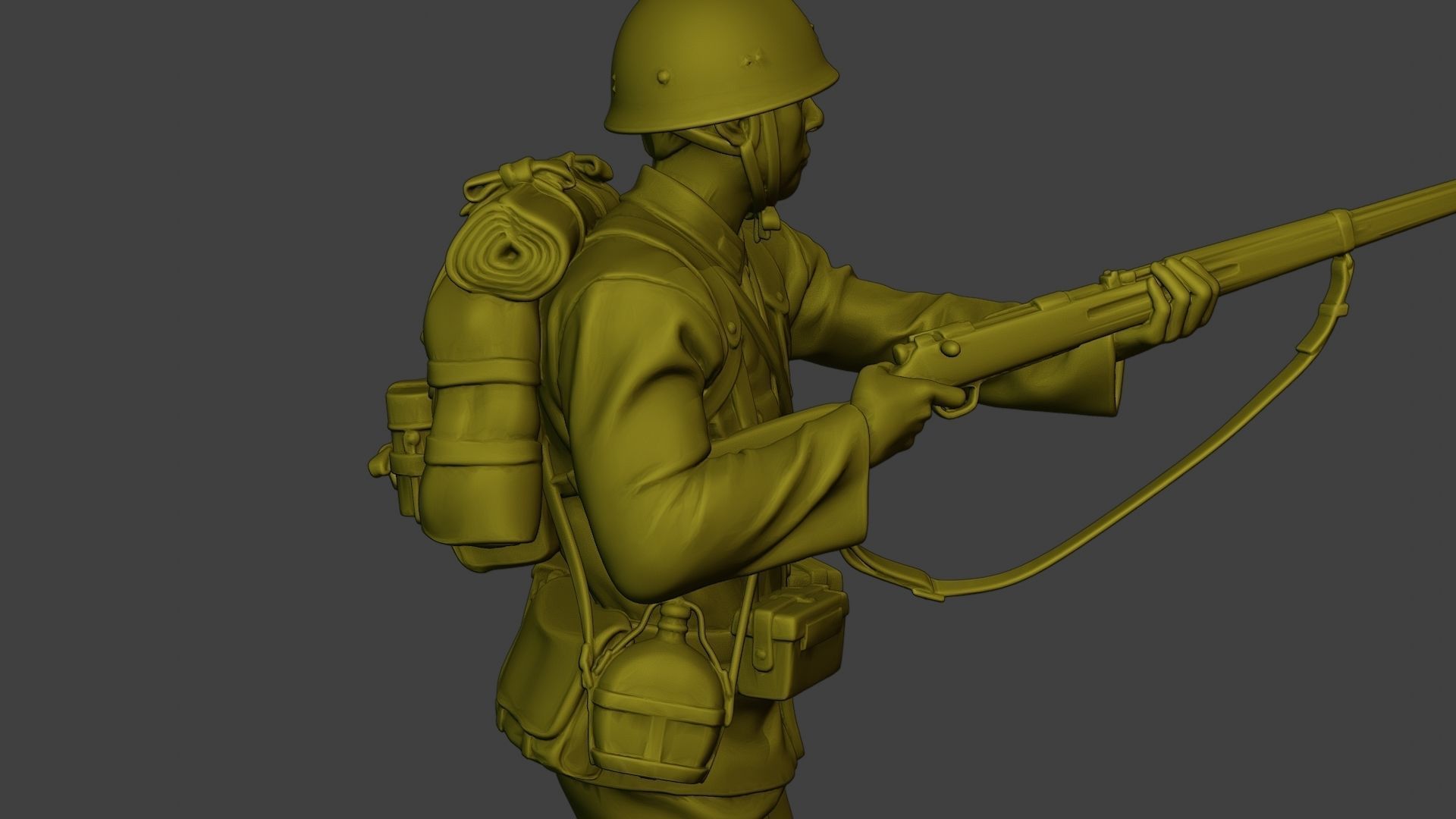 Japanese soldier ww2 Walk7 J1 3D print model_20