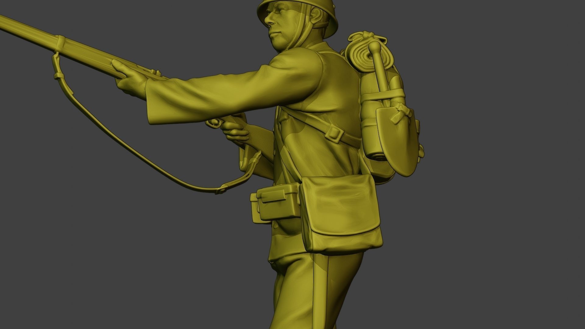 Japanese soldier ww2 Walk7 J1 3D print model_17