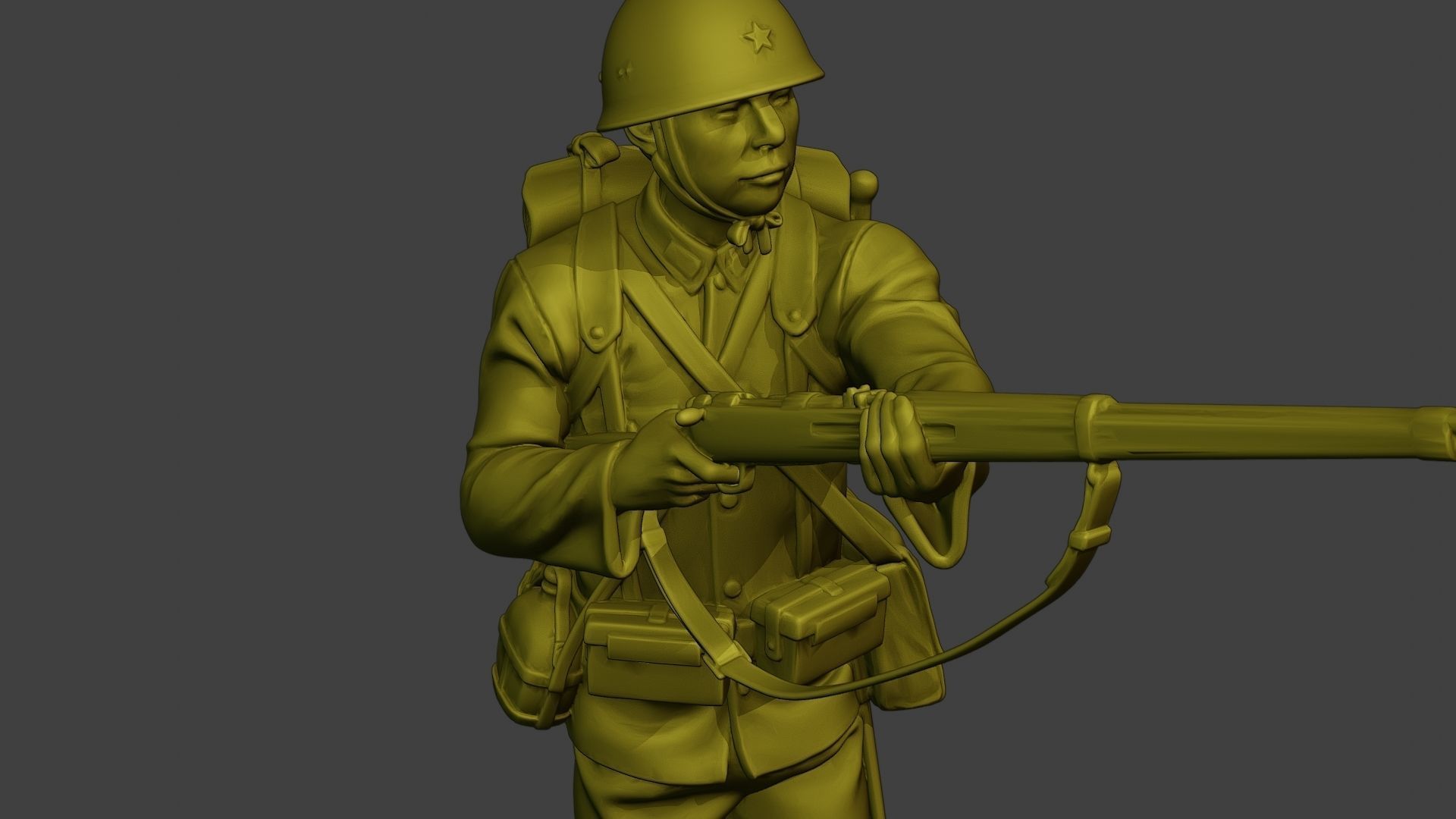 Japanese soldier ww2 Walk7 J1 3D print model_19