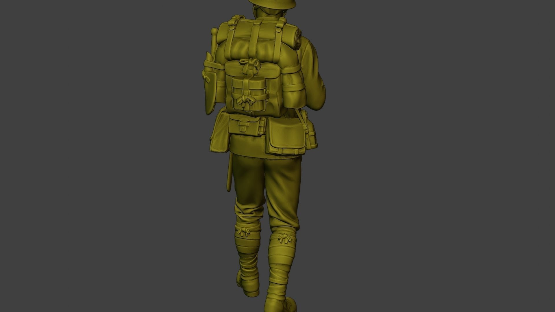 Japanese soldier ww2 Walk7 J1 3D print model_25