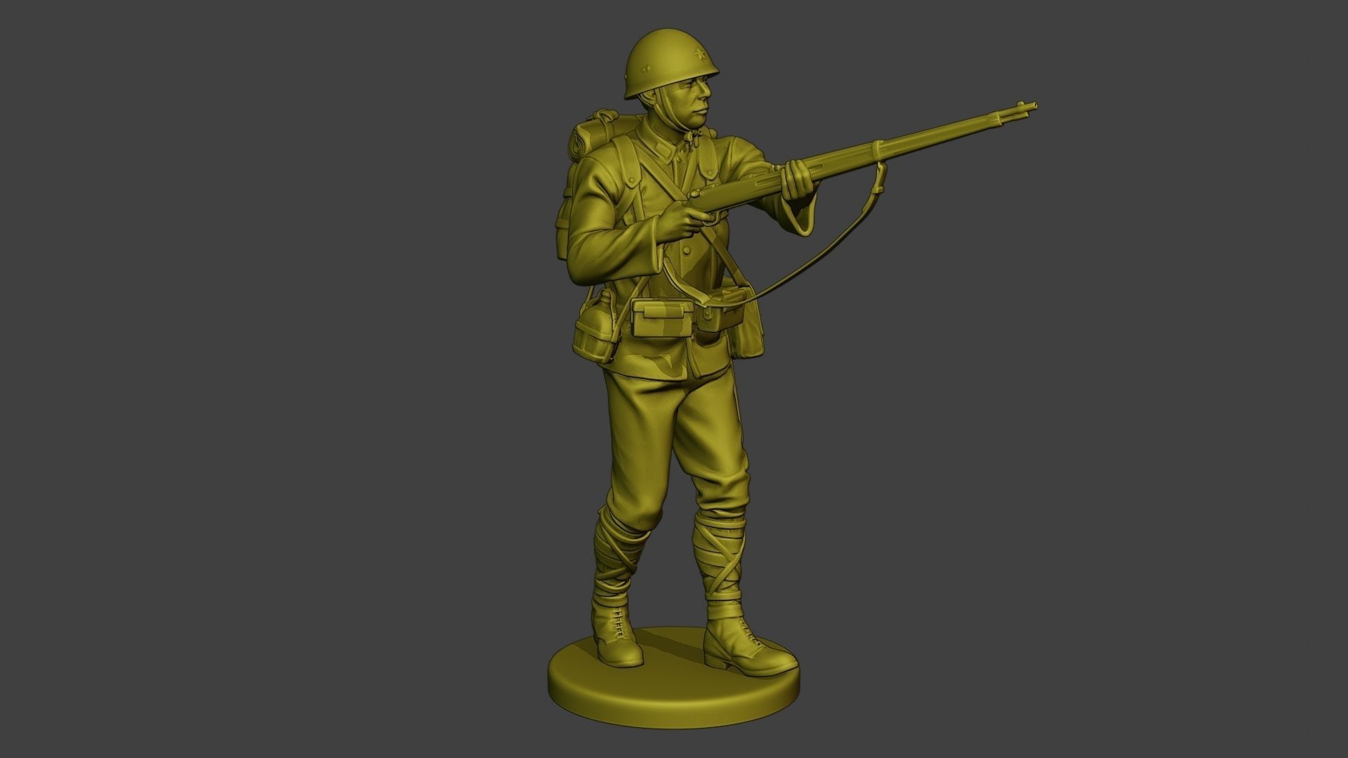 Japanese soldier ww2 Walk7 J1 3D print model_10
