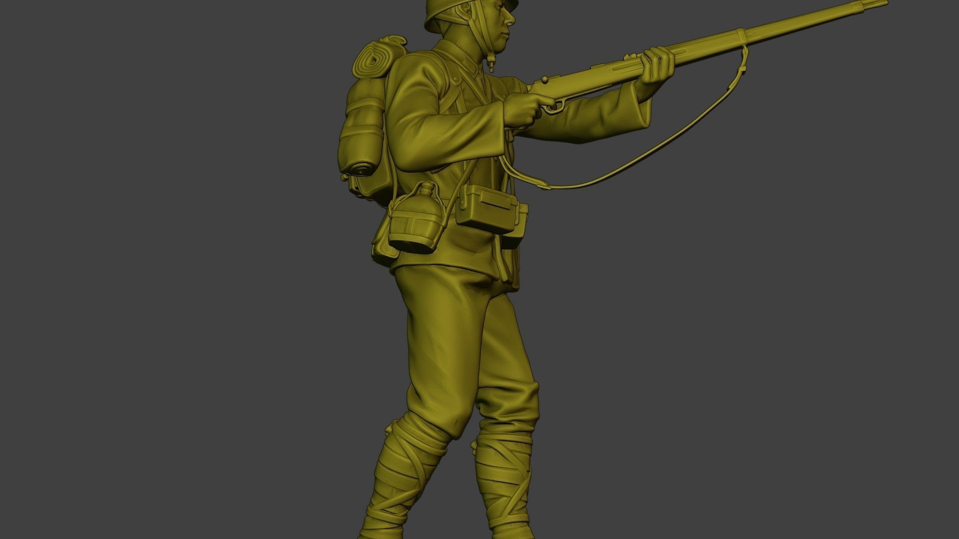 Japanese soldier ww2 Walk7 J1 3D print model_29