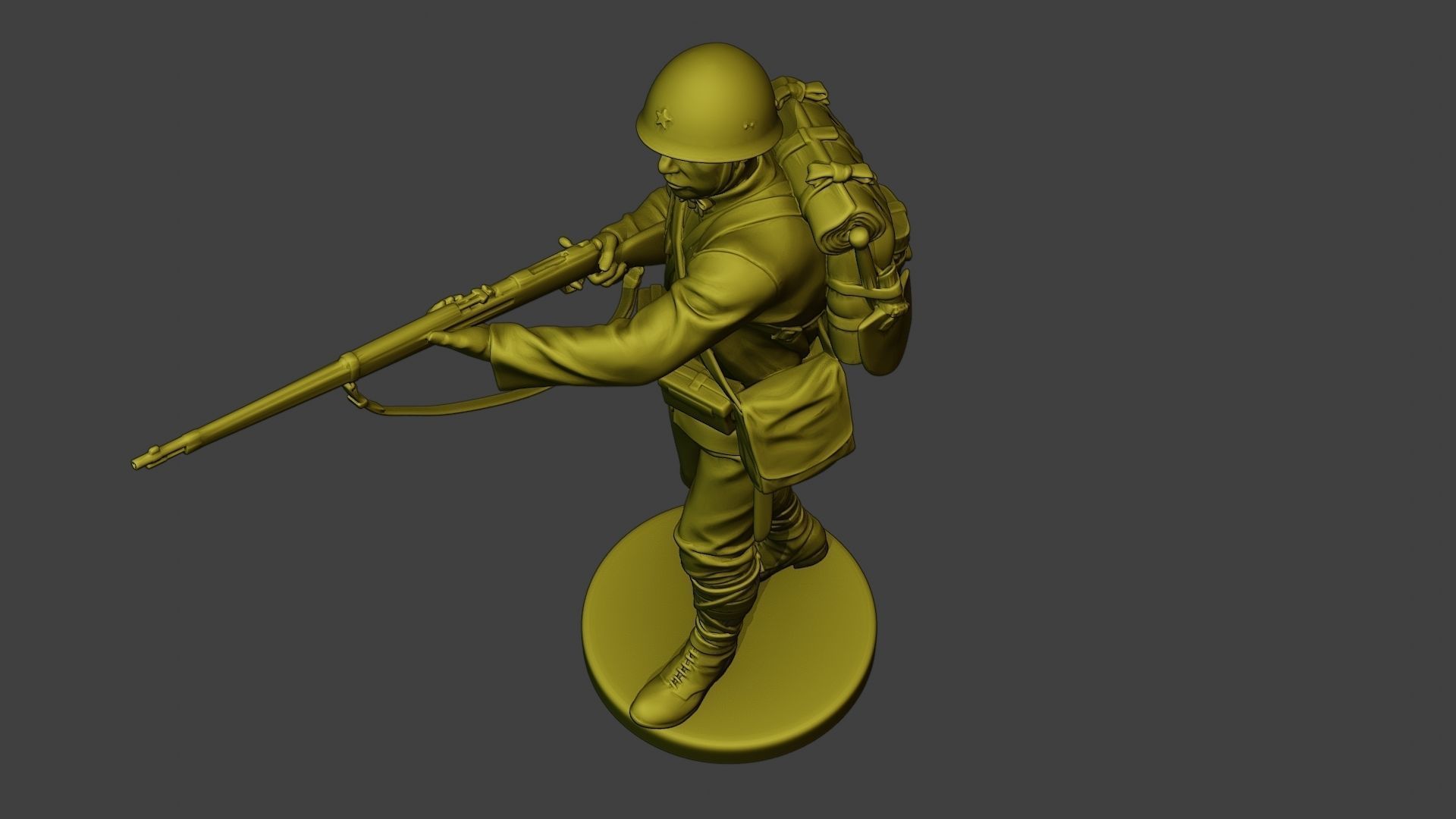 Japanese soldier ww2 Walk7 J1 3D print model_15