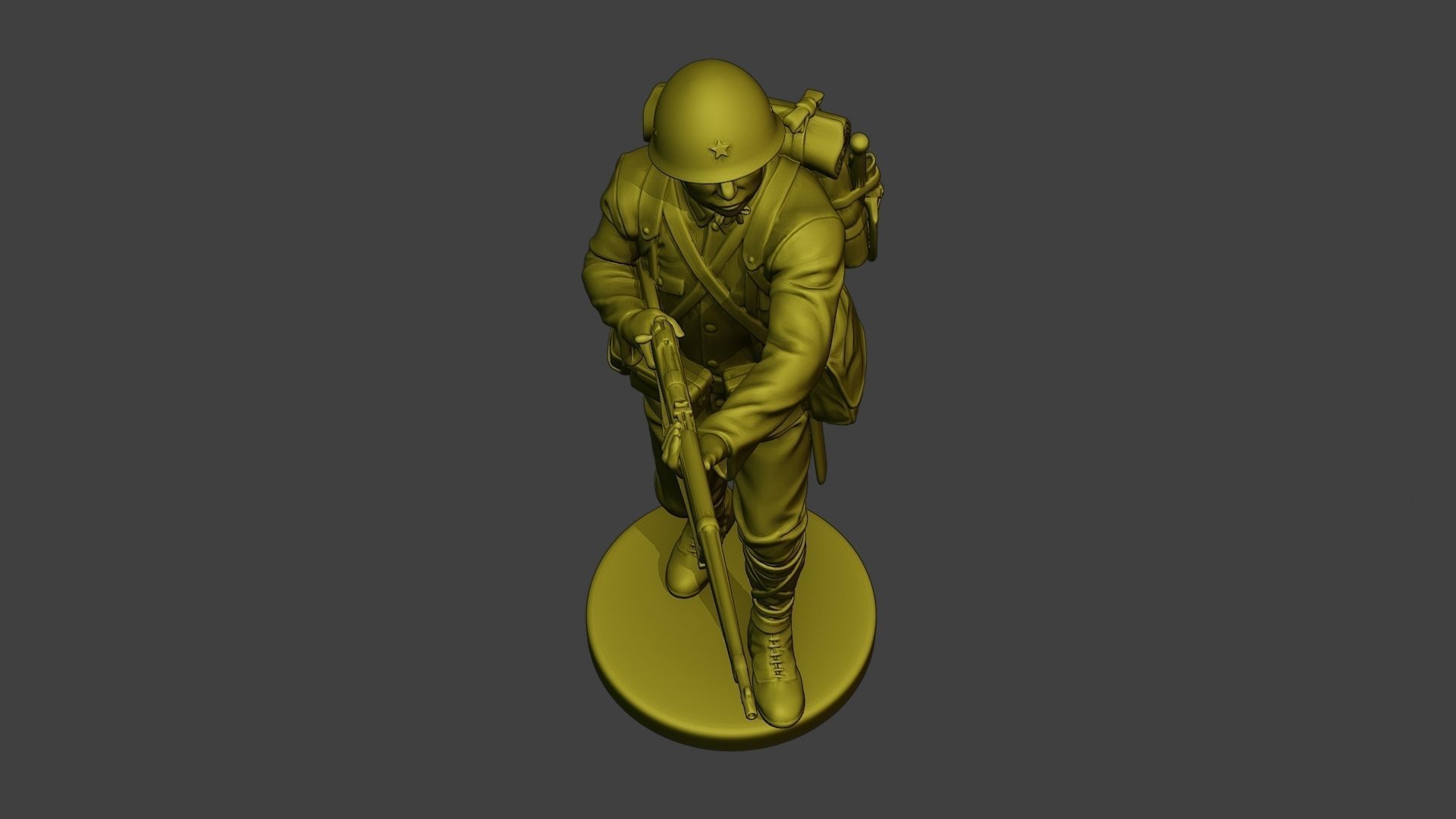 Japanese soldier ww2 Walk7 J1 3D print model_14