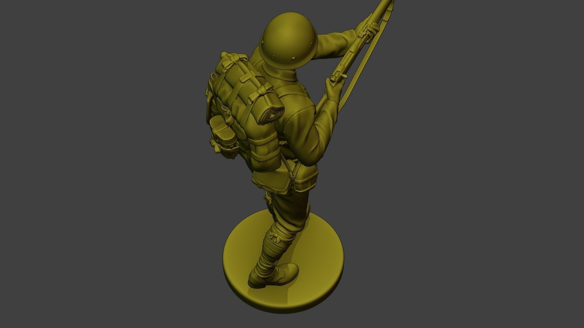 Japanese soldier ww2 Walk7 J1 3D print model_22