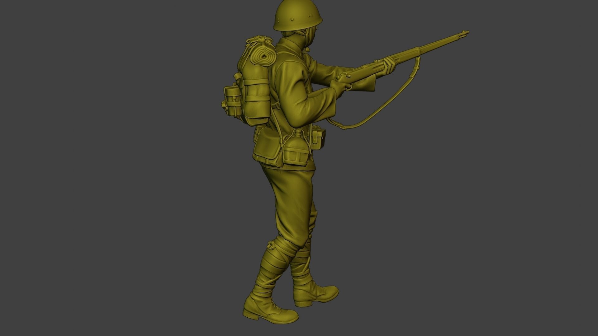 Japanese soldier ww2 Walk7 J1 3D print model_31