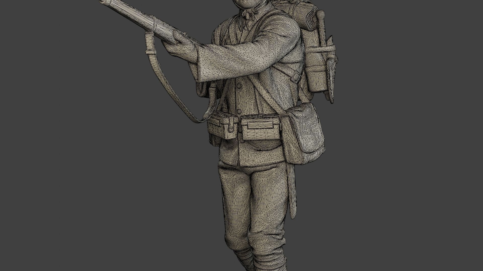 Japanese soldier ww2 Walk7 J1 3D print model_12