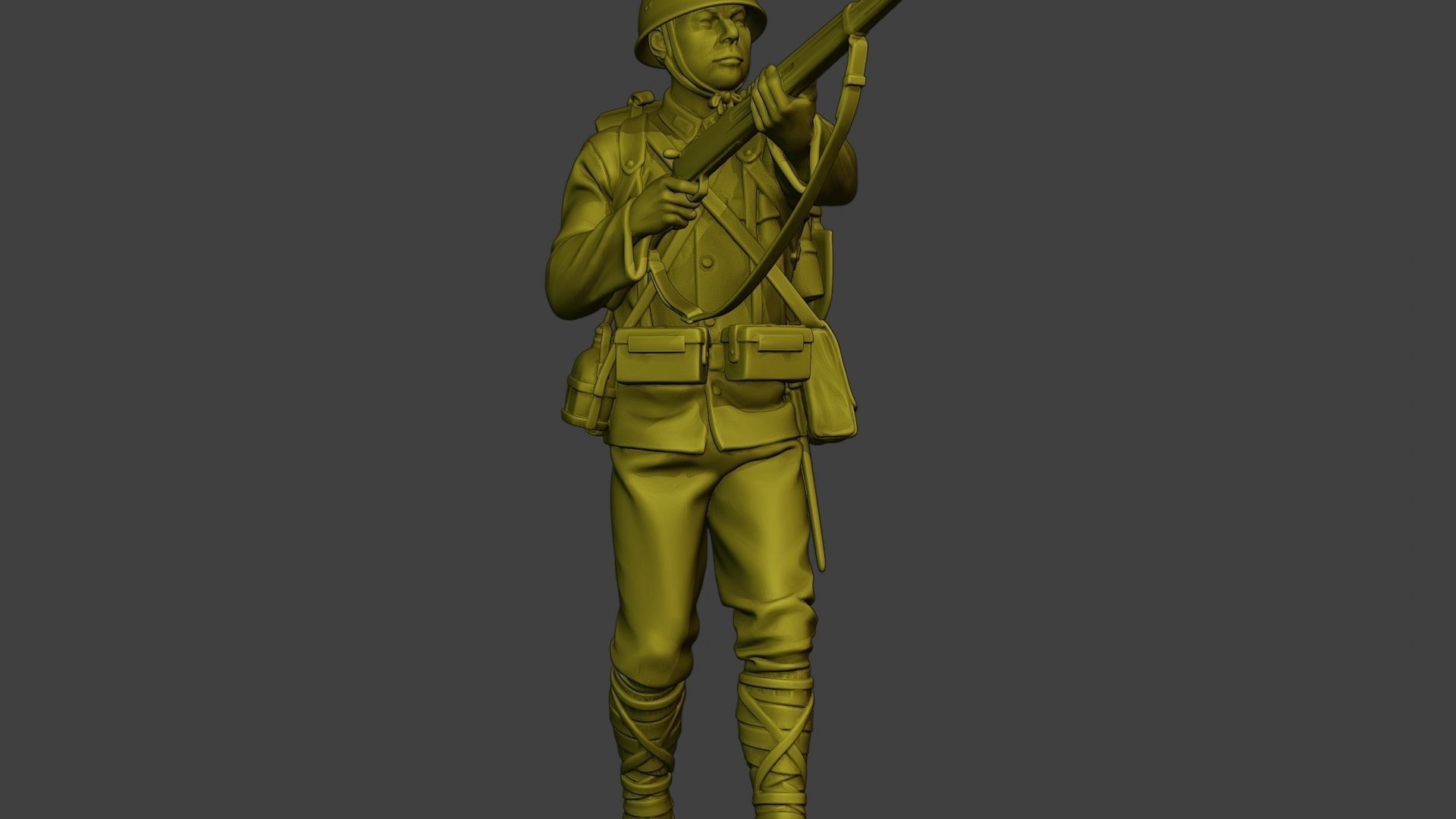 Japanese soldier ww2 Walk7 J1 3D print model_28