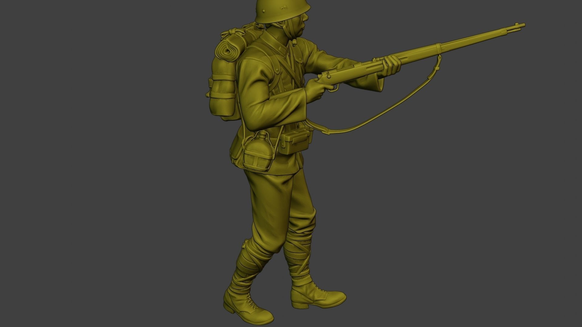 Japanese soldier ww2 Walk7 J1 3D print model_30
