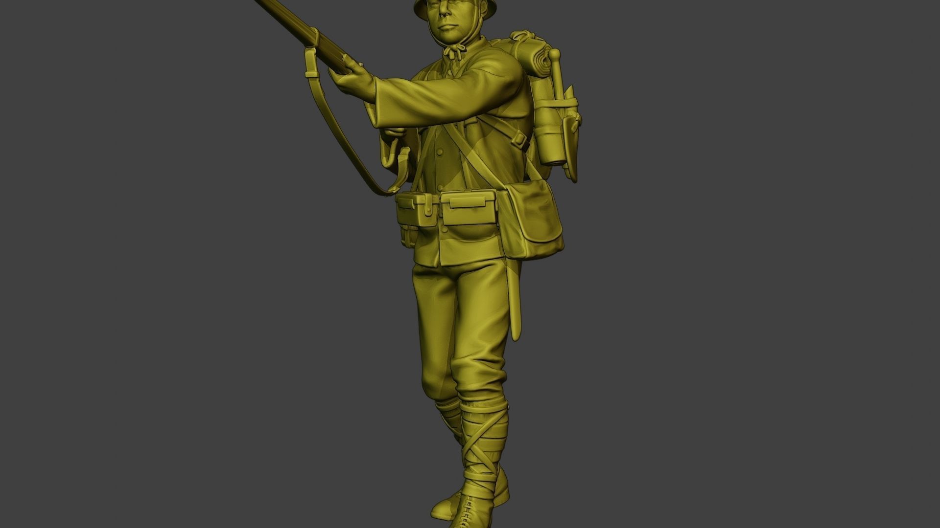 Japanese soldier ww2 Walk7 J1 3D print model_27