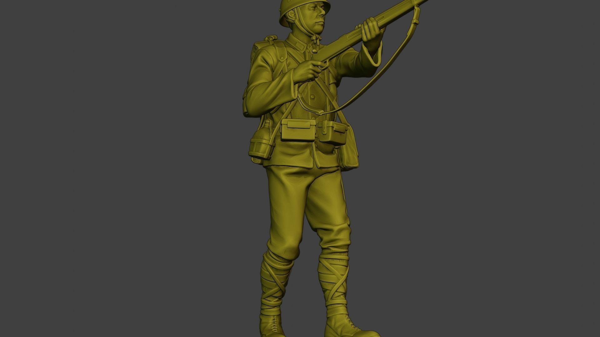 Japanese soldier ww2 Walk7 J1 3D print model_13