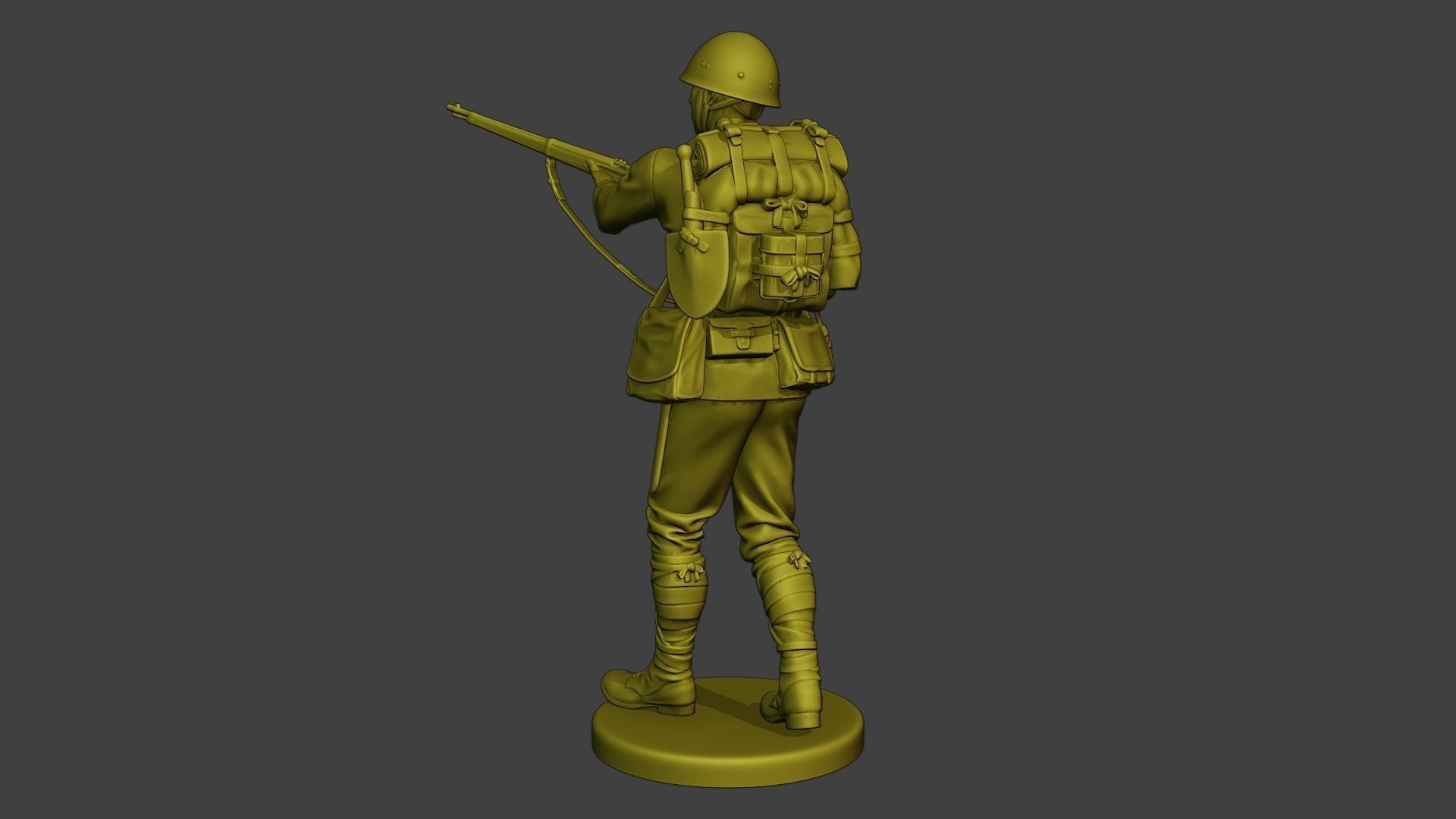 Japanese soldier ww2 Walk7 J1 3D print model_5