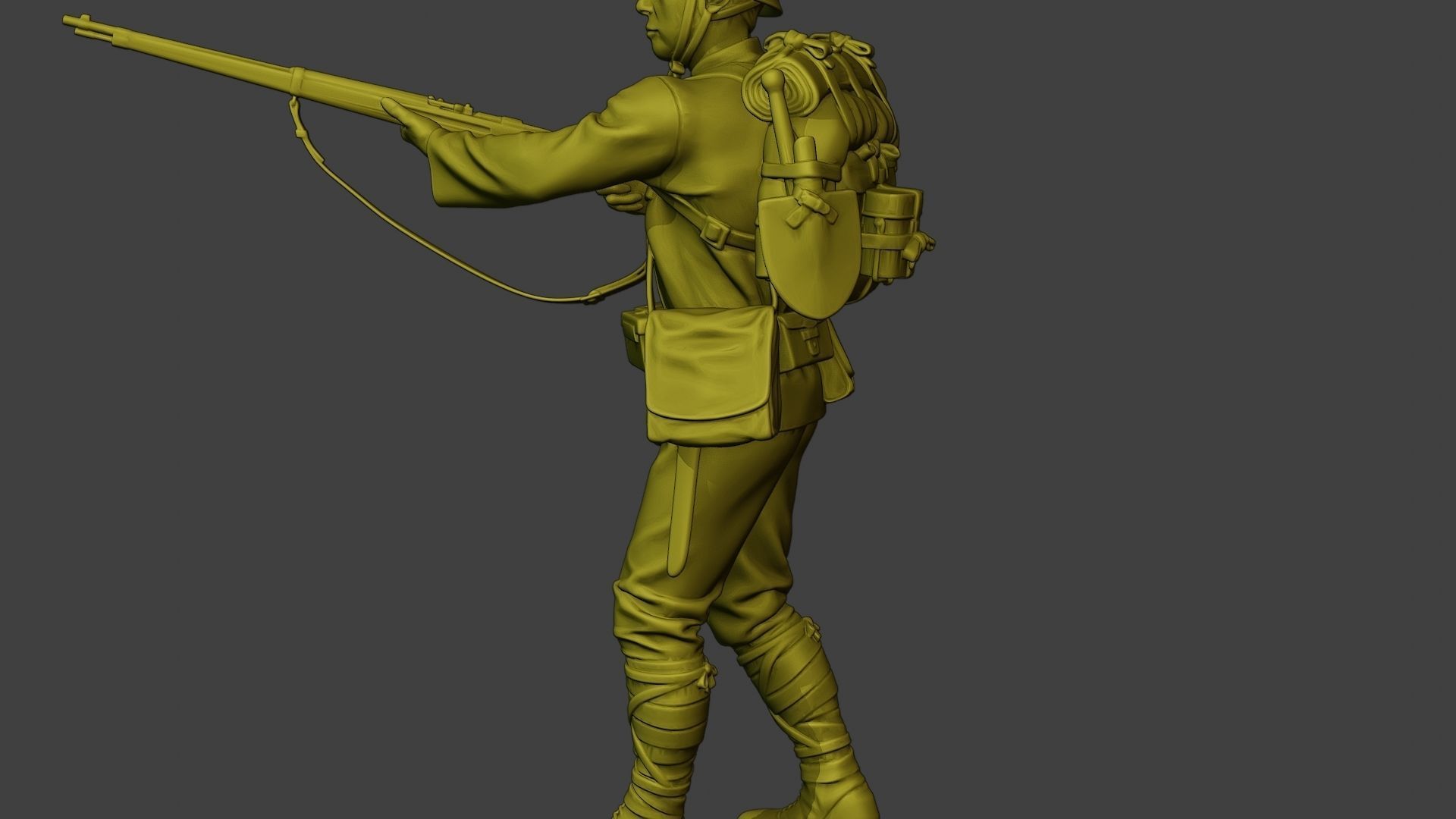 Japanese soldier ww2 Walk7 J1 3D print model_26