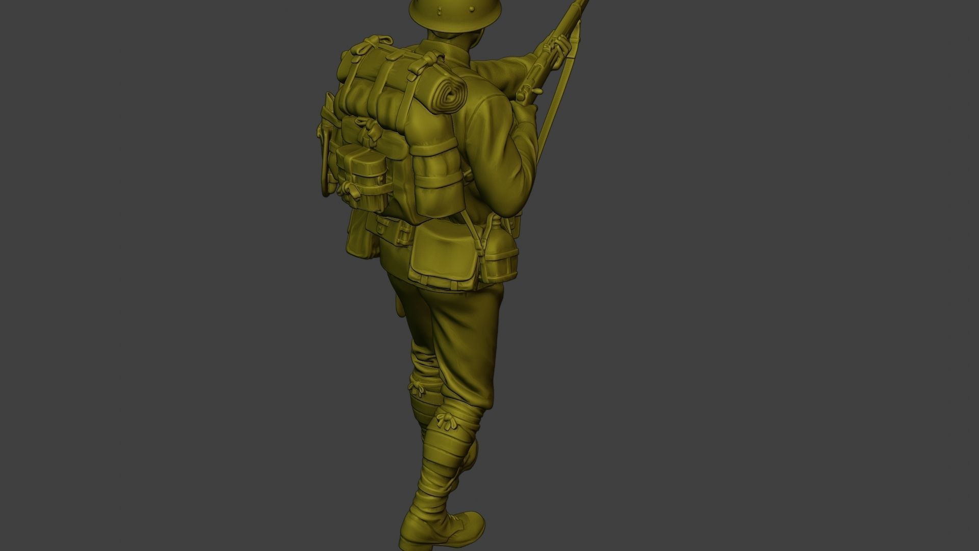 Japanese soldier ww2 Walk7 J1 3D print model_24
