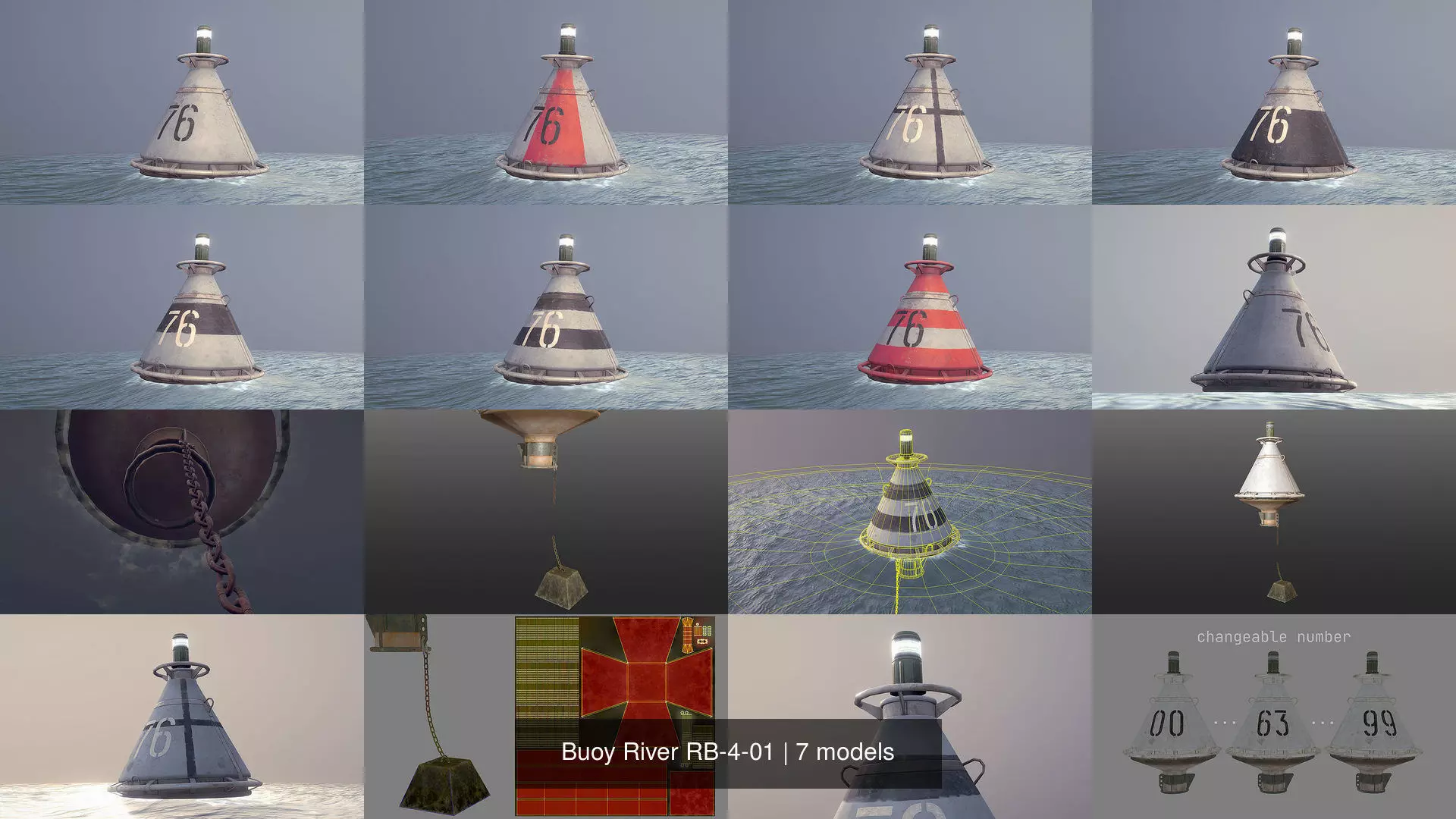 Buoy River RB-4-01 3D Model Collection_1
